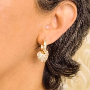 Argola 2 em 1 Banhada a Ouro 18k