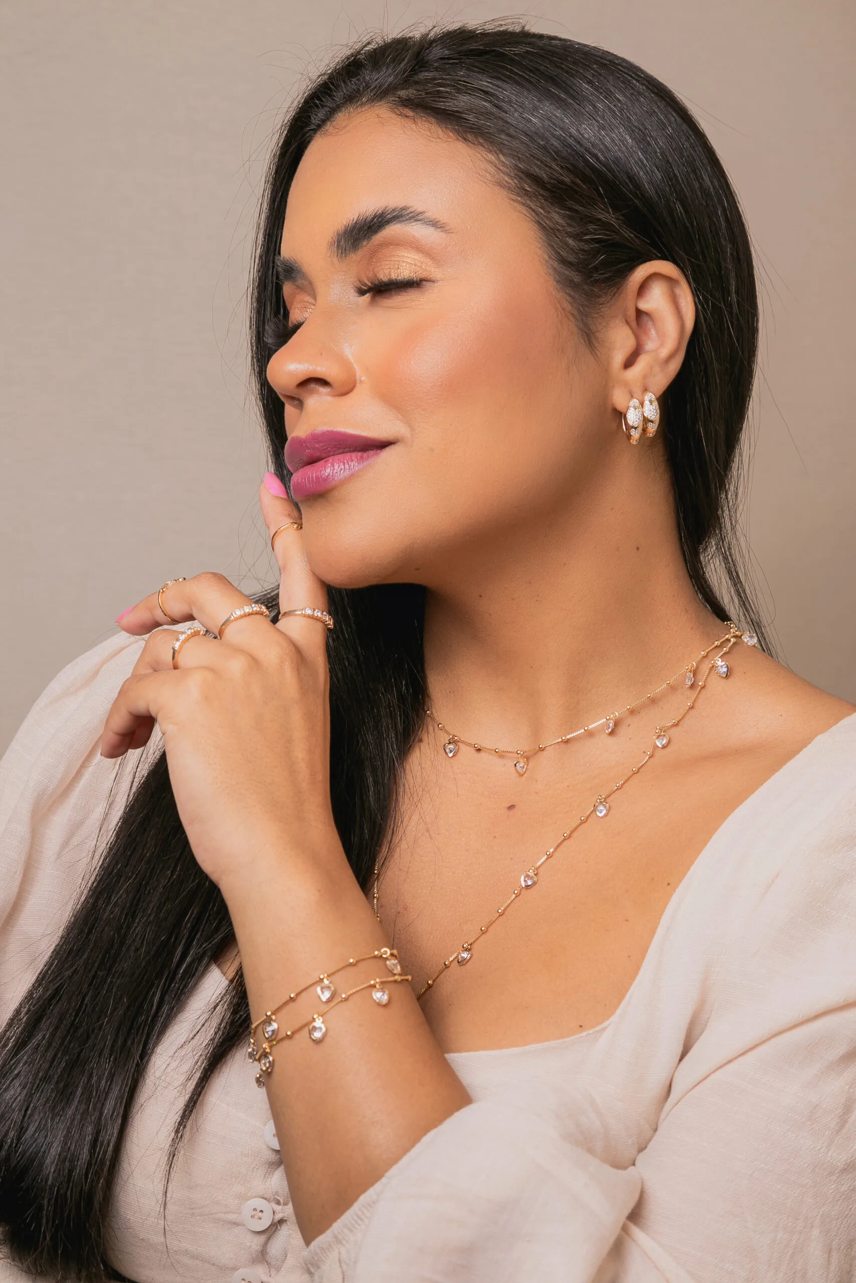 Colar Julia Banhado a Ouro 18k - Imagem 2