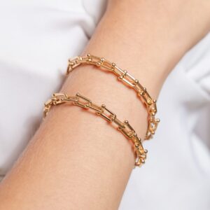 Pulseira Tiff Banhada a Ouro 18k