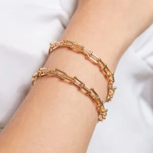 Pulseira Tiff Banhada a Ouro 18k