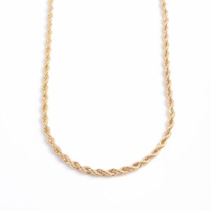 Cordão Baiano Banhado a Ouro 18k