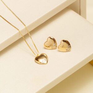 Conjunto Loving Banhado a Ouro 18k