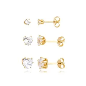 Trio Ponto de Luz Coração Cristal