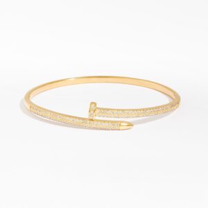 Bracelete Prego Banhado a Ouro 18k