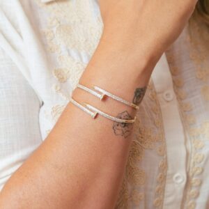 Bracelete Prego Banhado a Ouro 18k