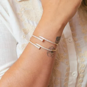 Bracelete Prego Banhado a Ouro 18k