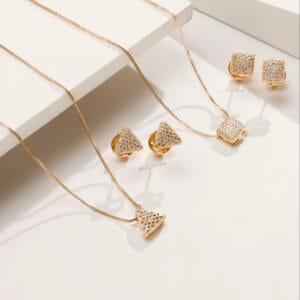 Conjunto Dubai Banhado a Ouro 18k