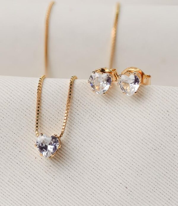 Conjunto Coração Cristal