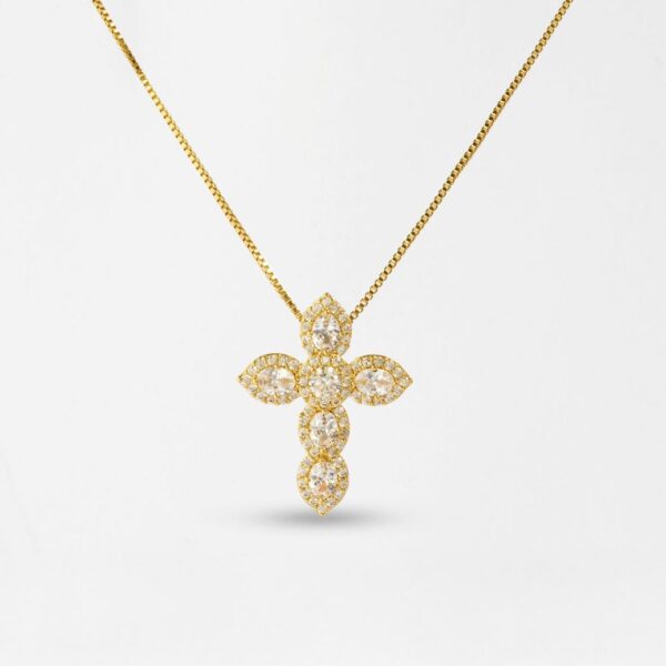 Colar Cruz Luxo