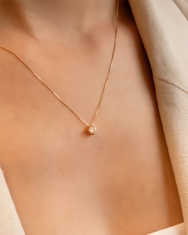 Colar Ponto de Luz Banhado a Ouro 18k - Imagem 4