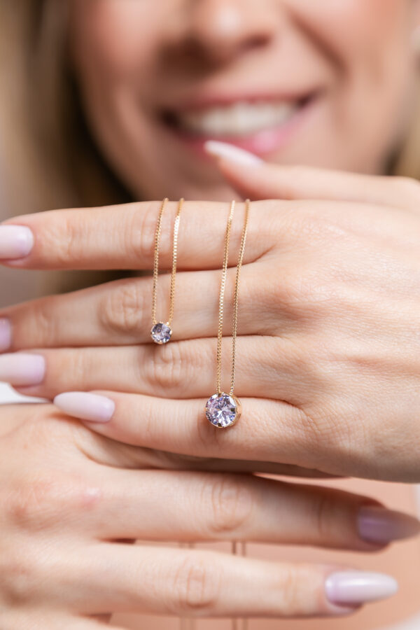 Colar Ponto de Luz Banhado a Ouro 18k