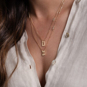 Colar Plaquinha & Infinito - Personalizado