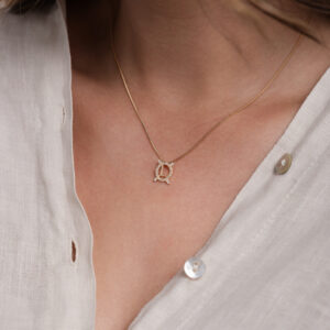 Colar Letra cravejado - Personalizado