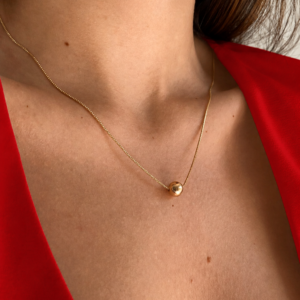 Colar Bolinha Banhado a Ouro 18k